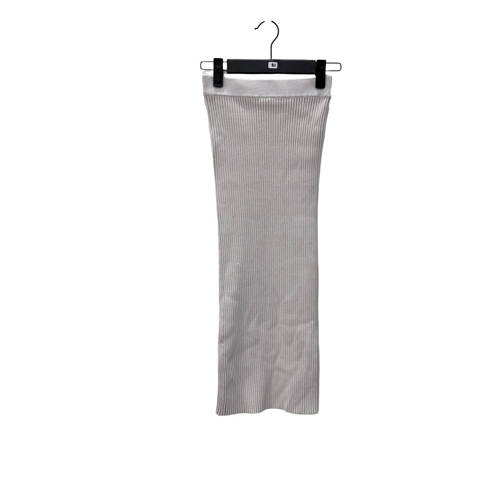 ANINE BING Julian Skirt In Ivory And Camel - Picture 2 of 9